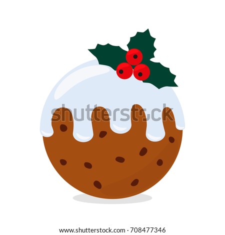 Drawing Christmas Pudding Stock Vector 79392925 - Shutterstock