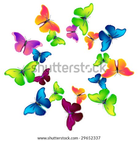 Download Group Of Butterflies Stock Images, Royalty-Free Images ...