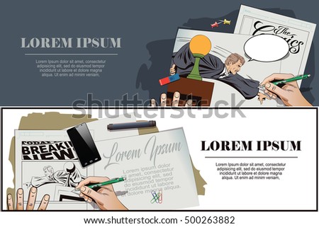 stock illustration people retro style presentation stock stock illustration people retro style presentation stock, Presentation templates