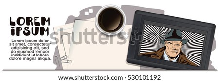 stock illustration people retro style presentation stock vector stock illustration people retro style presentation stock vector, Presentation templates