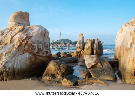 Lighthouse at Ke Ga, Binh Thuan, Vietnam.