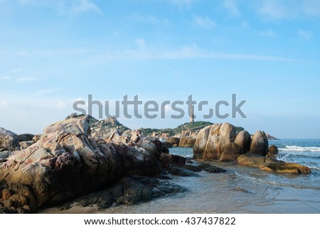 Lighthouse at Ke Ga, Binh Thuan, Vietnam.