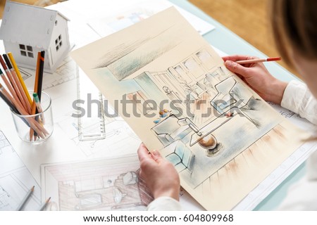 interior designer working on color hand stock photo 604809968 shutterstock - How Interior Designers Work interior designer working on color hand stock photo 604809968 shutterstock - How Interior Designers Work