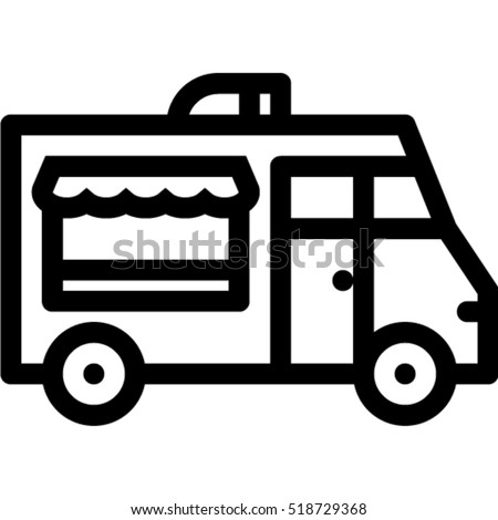 Food Truck Icon Stock Vector 518729368 - Shutterstock