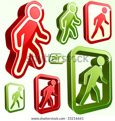 Dont Walk Sign Stock Vectors & Vector Clip Art | Shutterstock