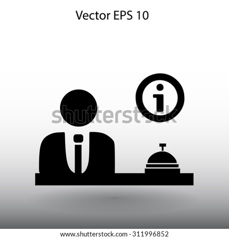 table offset vector register Reception Stock 311996852 Illustration Vector Vector