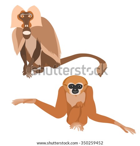 Vector Illustration Cartoon Sloth On Tree Stock Vector 554088076 ...