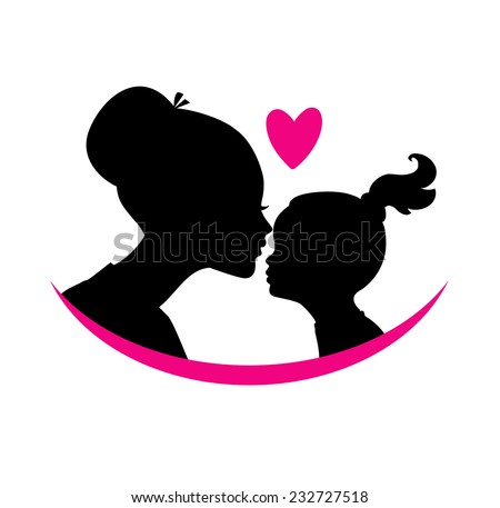 Download Mom Daughter Love Stock Vector 232727518 - Shutterstock