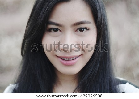 Asian girl with braces Chuncky mature women