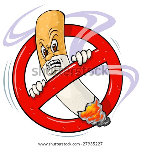 Cartoons No Smoking Sign Stock Vector 27935227 - Shutterstock