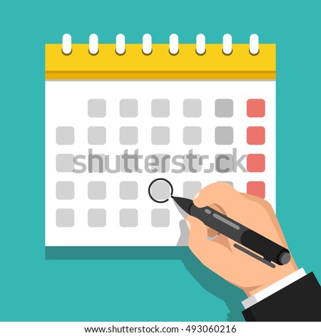 Calendar Illustration : Circle calendar stock images royalty free Calendar Illustration : Circle calendar stock images royalty free
