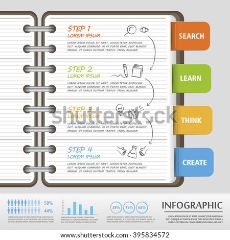 Infographic Ideas infographic template education : Education Infographic Template Design Reading Tree Stock Vector ...
