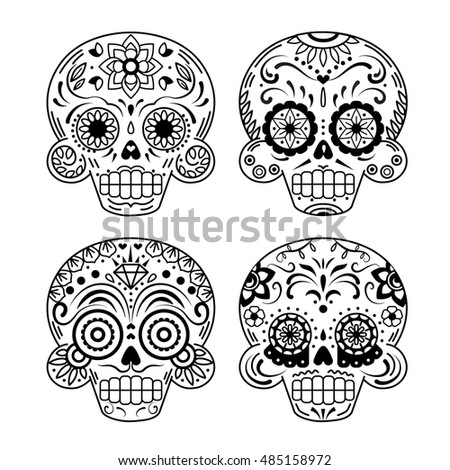 Sugar Skull Group Image Stock Illustration 31978246 - Shutterstock