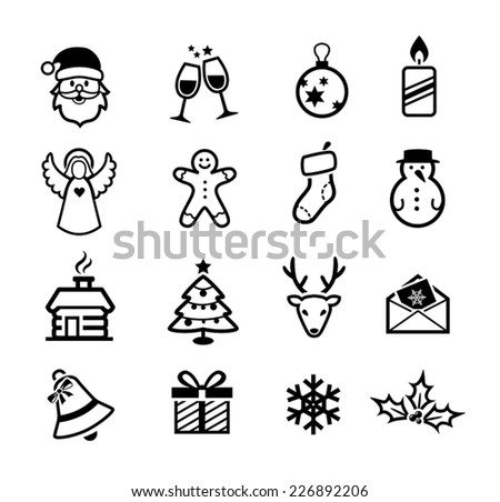 Collection Christmas Trees Modern Flat Design Stock Vector 744857764 ...