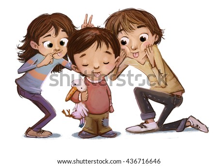 Kids Teasing Stock Photos, Images, & Pictures | Shutterstock