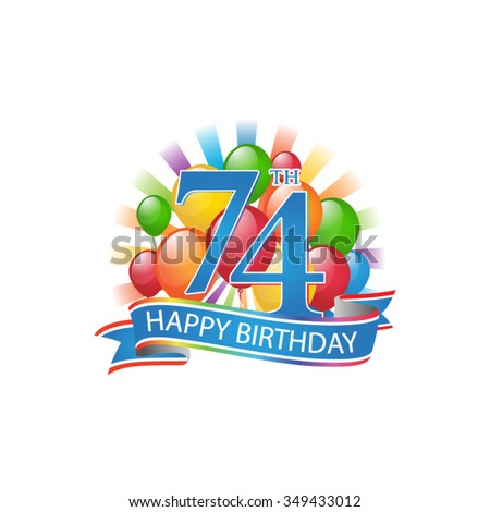 Happy 74th Birthday Clip Art