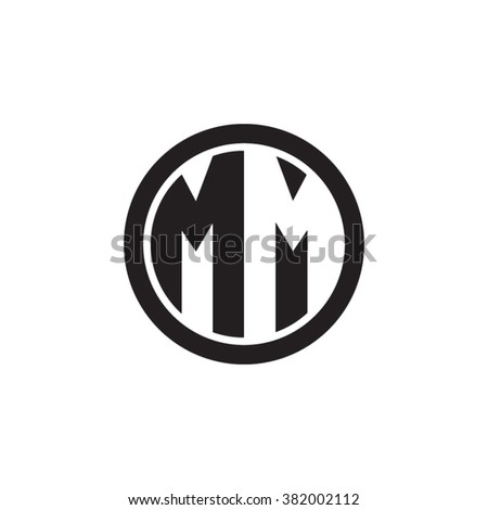 Mm Initial Letters Circle Monogram Logo Stock Vector 382002112 - Shutterstock