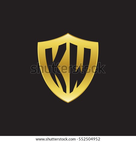 Kw Initial Monogram Logo Stock Vector 342900683 - Shutterstock
