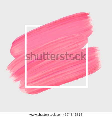 logo paint template original grunge brush stock vector 374841895