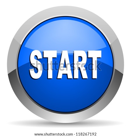 Blue Button Start Stock Photos, Blue Button Start Stock Photography ...