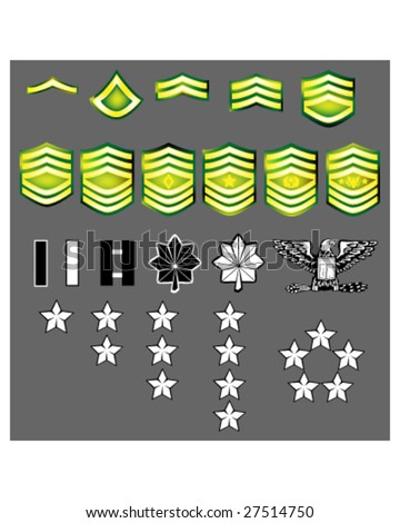 Us Marine Corps Rank Insignia Officers Stock Vector 27514756 - Shutterstock