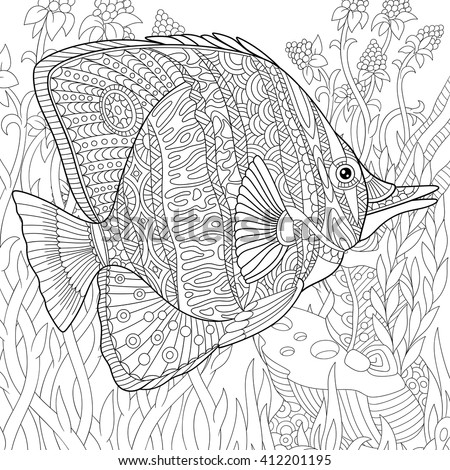 Swimmer Butterfly Coloring Pages 9