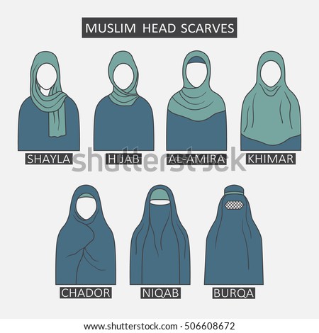 Muslim Head Scarf Stock Vectors, Images & Vector Art | Shutterstock