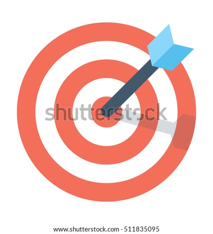 Bullseye Vector Icon Stock Vector 511835095 - Shutterstock