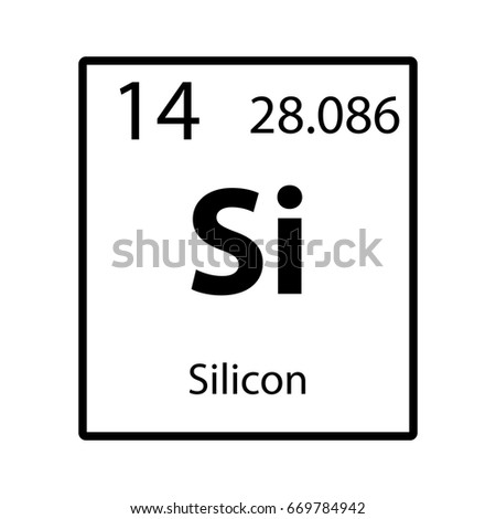 Silicon Periodic Table Element Icon On Stock Vector 669784942 ... Silicon Periodic Table Element Icon On Stock Vector 669784942 ...