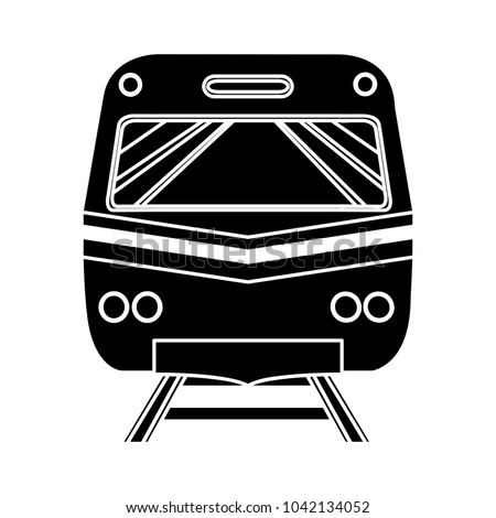 railway icon - vector subway