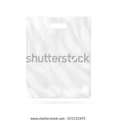 Download Blank Plastic Bag Mock Isolated Empty Stock Illustration ...