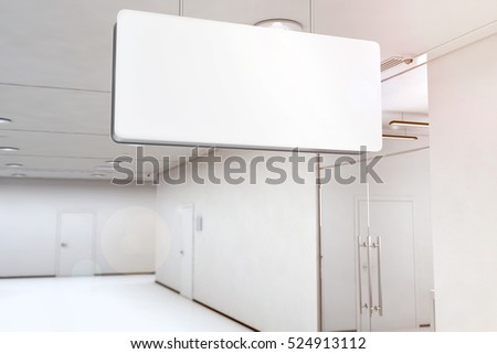 Download Blank White Light Box Mockup Hanging 스톡 일러스트 524913112 ...