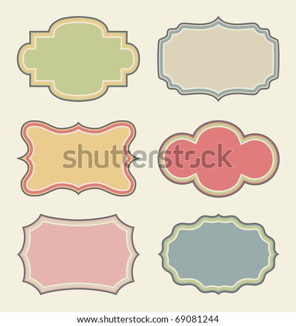 Collection Hand Drawn Doodle Frames Stock Vector 146965841 - Shutterstock