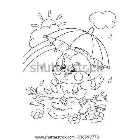 Coloring Pages Chickens Walking 6