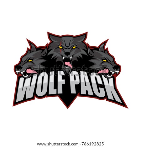 Download Wolf Pack Vector Logo Design Stock Vector (Royalty Free ...