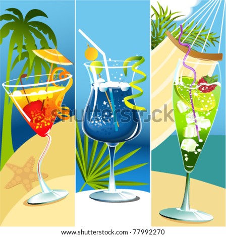 Summer Drinks Stock Vectors & Vector Clip Art | Shutterstock