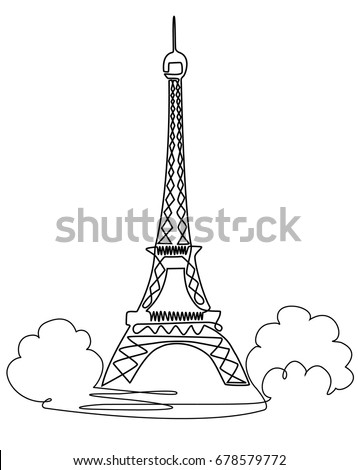 3d Printer Build Eiffel Tower Model Stock Illustration 179117798