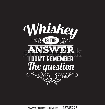 whiskey typographical