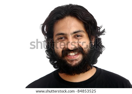 Indian Young Man Long Hair On Stock Photo 87741943 - Shutterstock