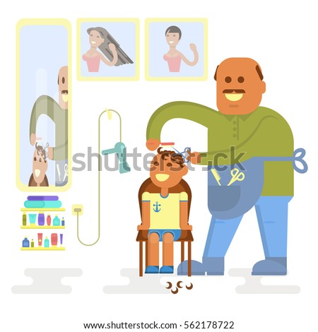 Cartoon Hairdresser Stock Photos, Royalty-Free Images 