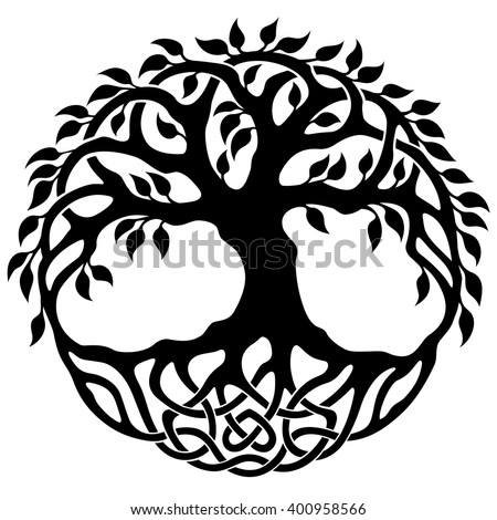 Vector Ornament Decorative Celtic Tree Life Stock Vector ...
