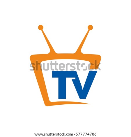 tv icon logo design