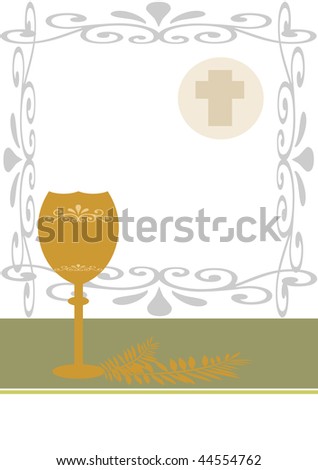 First Communion Card Stock Illustration 60365479 - Shutterstock