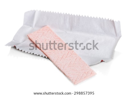Download Chewing Gum On White Background Paper Stock Photo ... Yellowimages Mockups