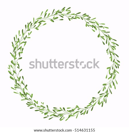Floral Wreath Vector Stock Vector 514631155 - Shutterstock