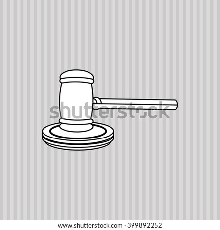 Hammer Judge Stock Vector 104846609 - Shutterstock