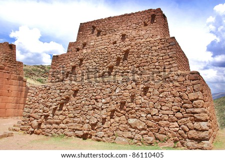 Inca Pyramid Sacsayhuaman Near Cusco Stock Photo 86110405 - Shutterstock