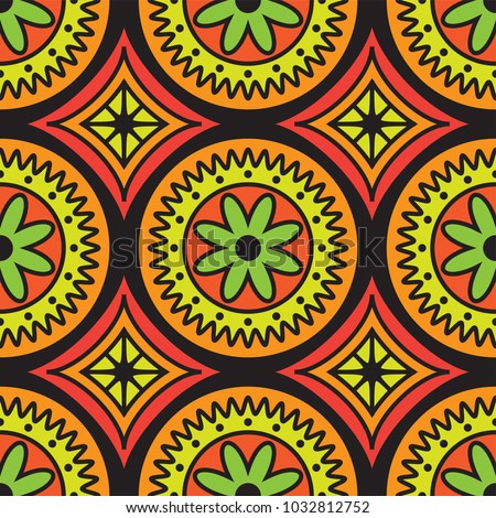 African Color Pattern Stock Vector 1032812752 - Shutterstock