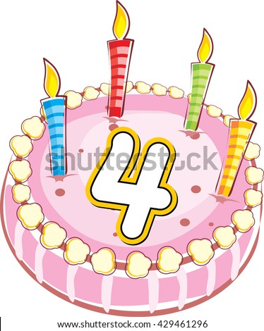 4th Birthday Cake Stock Photos, Images, & Pictures | Shutterstock