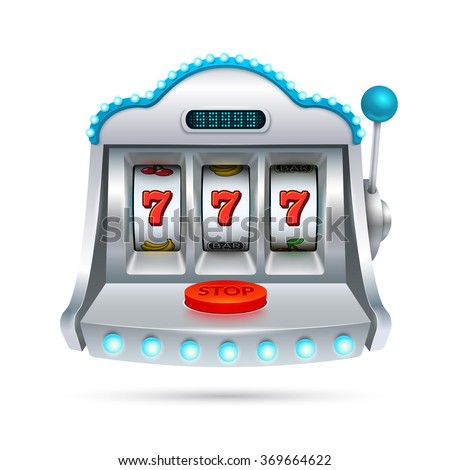 Slot Machine Illustration Isolated On White Stock Vector (Royalty Free ...